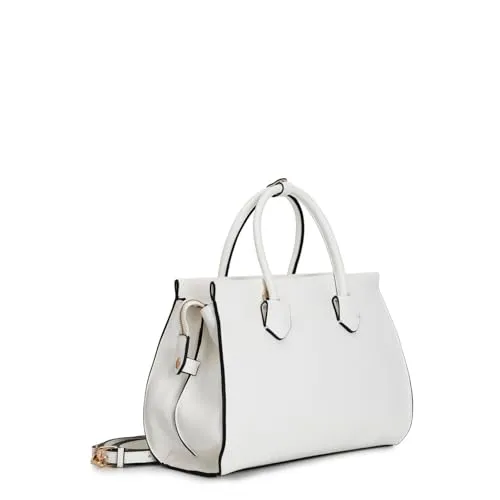 CafèNoir Borsa Fibbiette Rivetti Tracolla Bianca