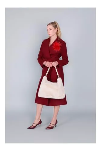 CafèNoir Sacca Pelliccia Cammello Borsa Morbida