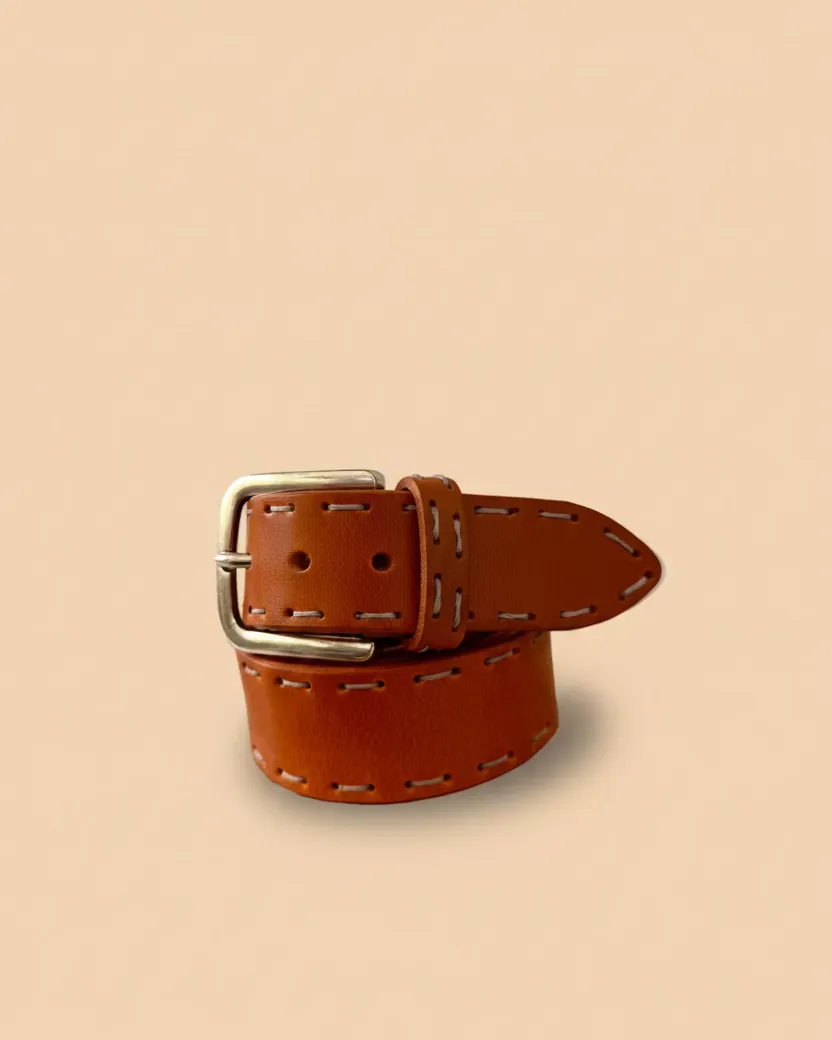 Figus cintura uomo classica marrone cuoio 95-110