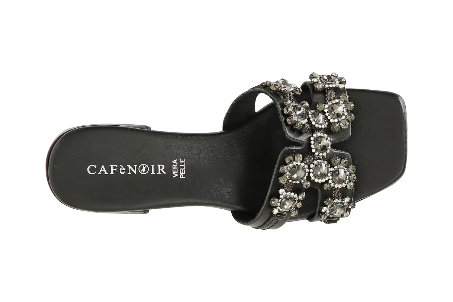 CafèNoir Ciabatta in Pelle con Gioiello Sandali Donna