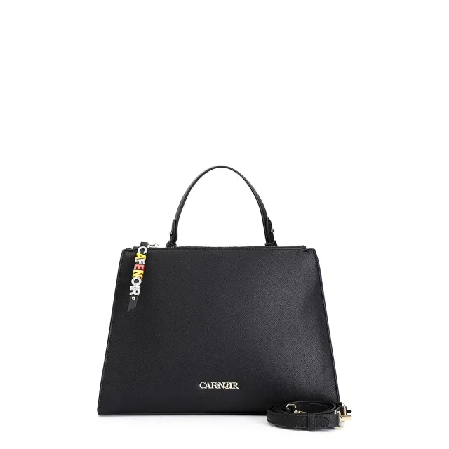 CafèNoir Shopping Saffiano Donna Nero Scomparti