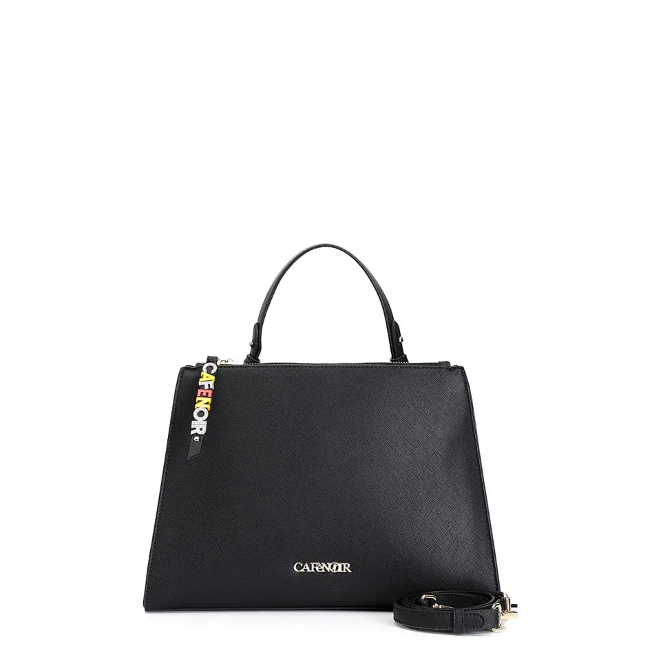 CafèNoir Shopping Saffiano Donna Nero Scomparti
