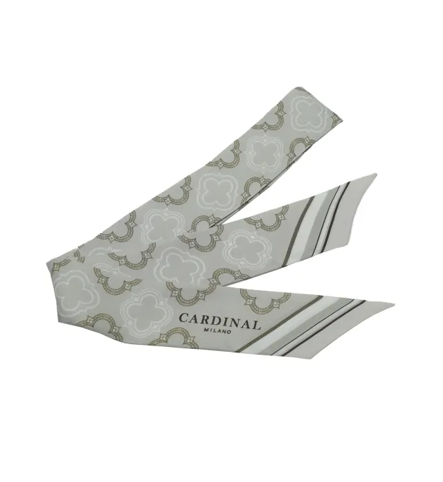 Cardinal Milano Beige Silk Twill foulard beige