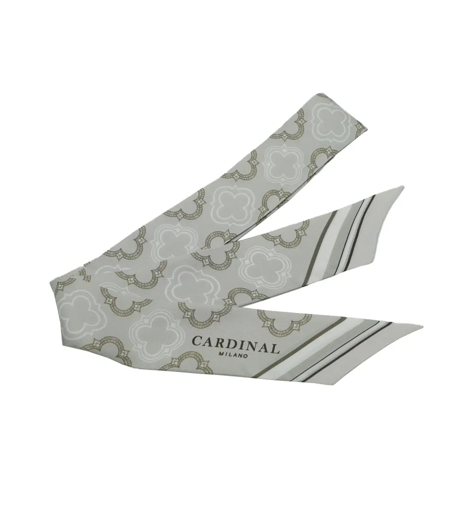 Cardinal Milano Beige Silk Twill foulard beige
