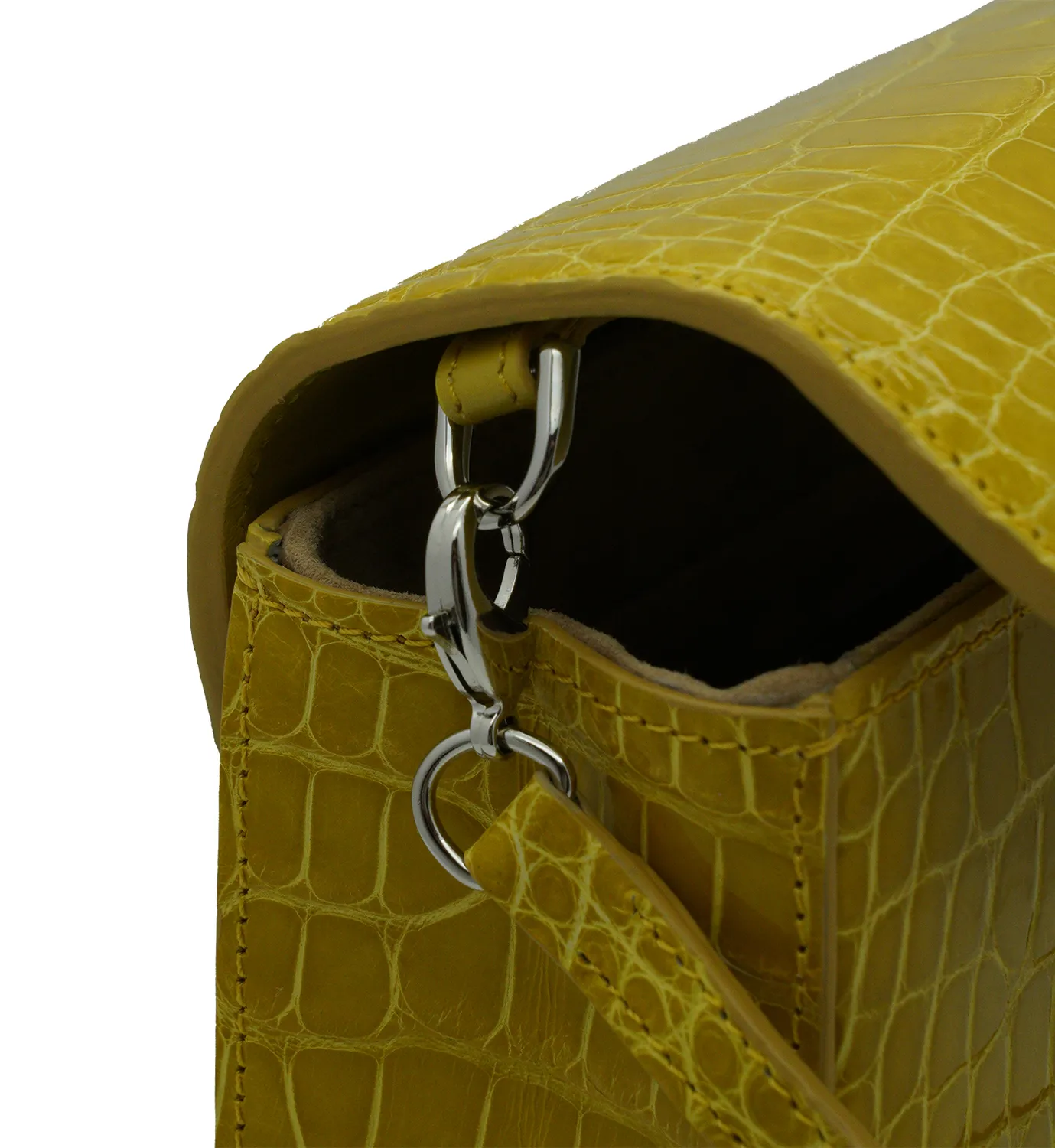 Cardinal Milano First Date Yellow borsa alligatore gialla