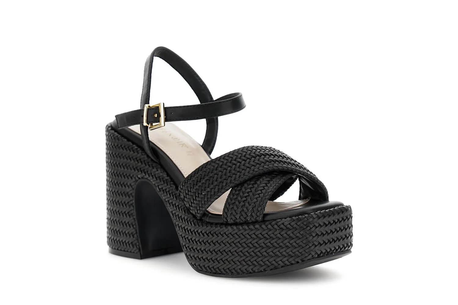 CafèNoir Gilda Sandali Platform Intrecciati Effetto Pelle