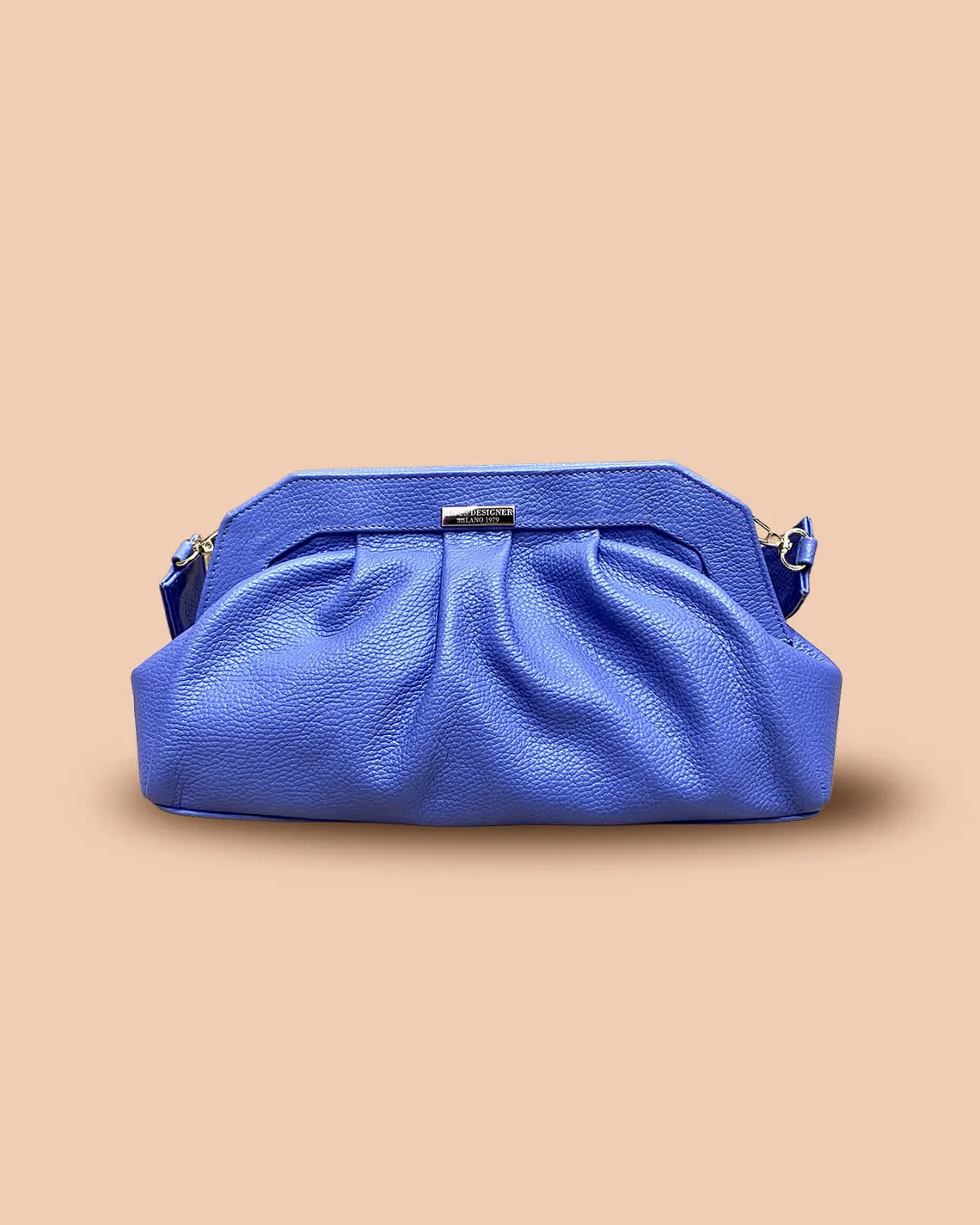 Figus Caramella Second Touch borsa pelle Azzurro Serenity
