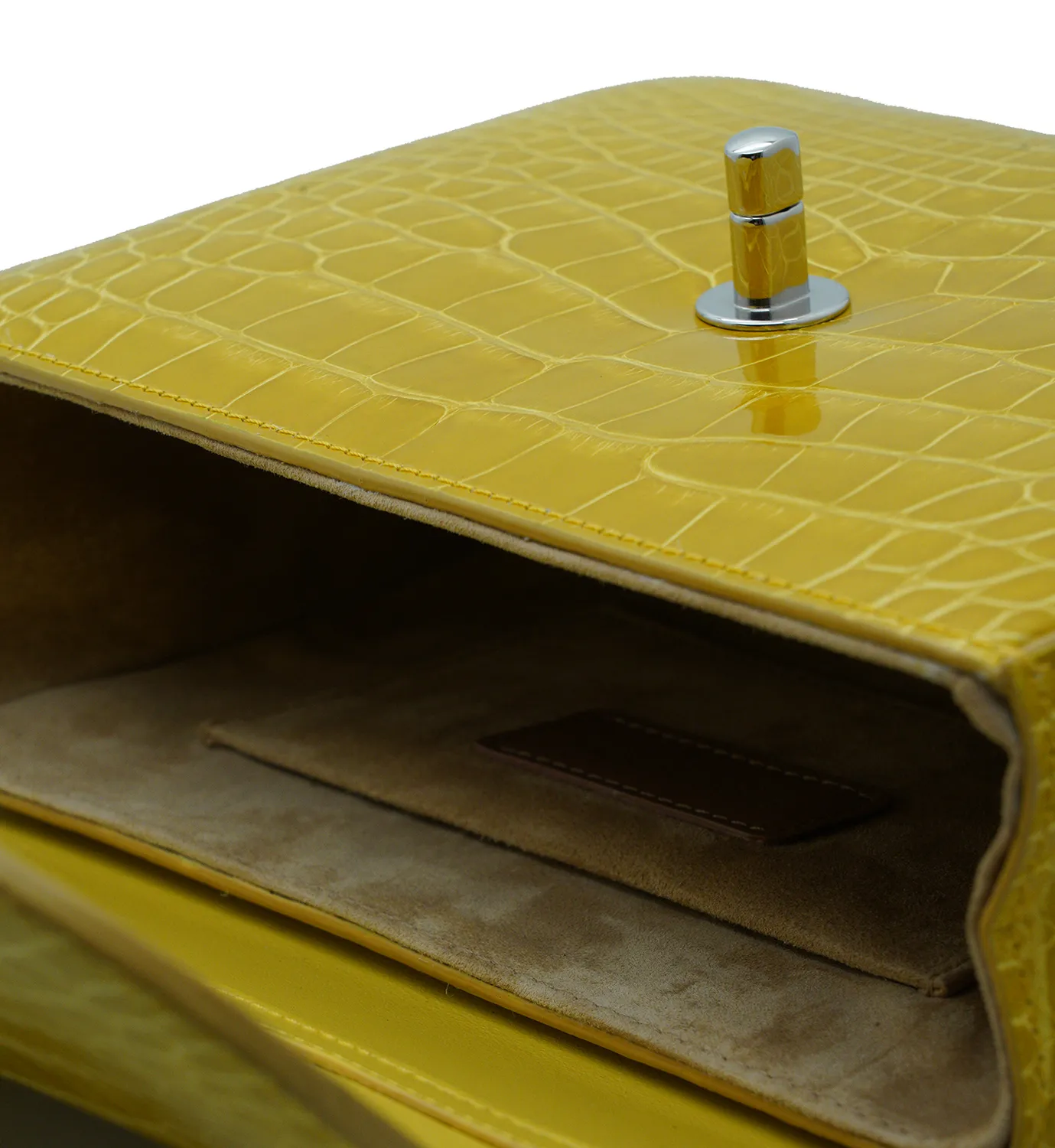 Cardinal Milano First Date Yellow borsa alligatore gialla