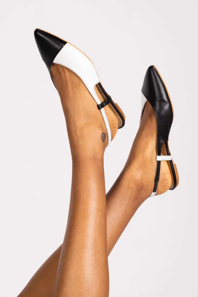 Figus Ballerina Bcolor ballerine pelle Bianco e Nero