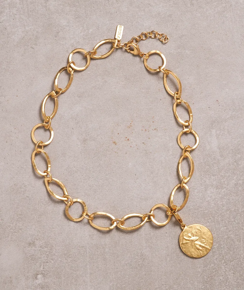 Figus Moneta Gold collana girocollo moneta oro