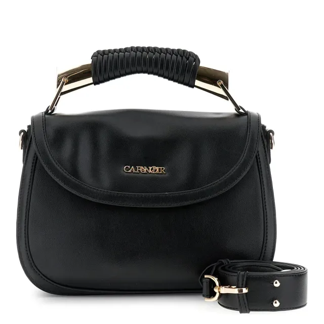 CafèNoir Borsa a Spalla con Pattina Nera Effetto Pelle