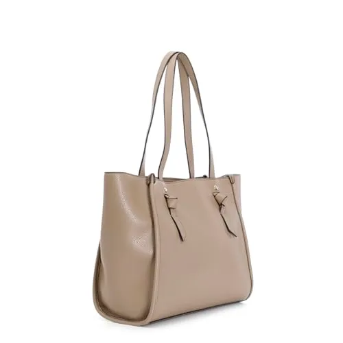 CafèNoir Tote Granoso Effetto Suede Fango