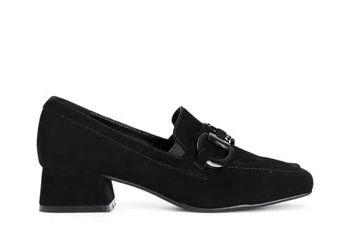 CafèNoir Mocassino Donna Camoscio Nero Morsetto