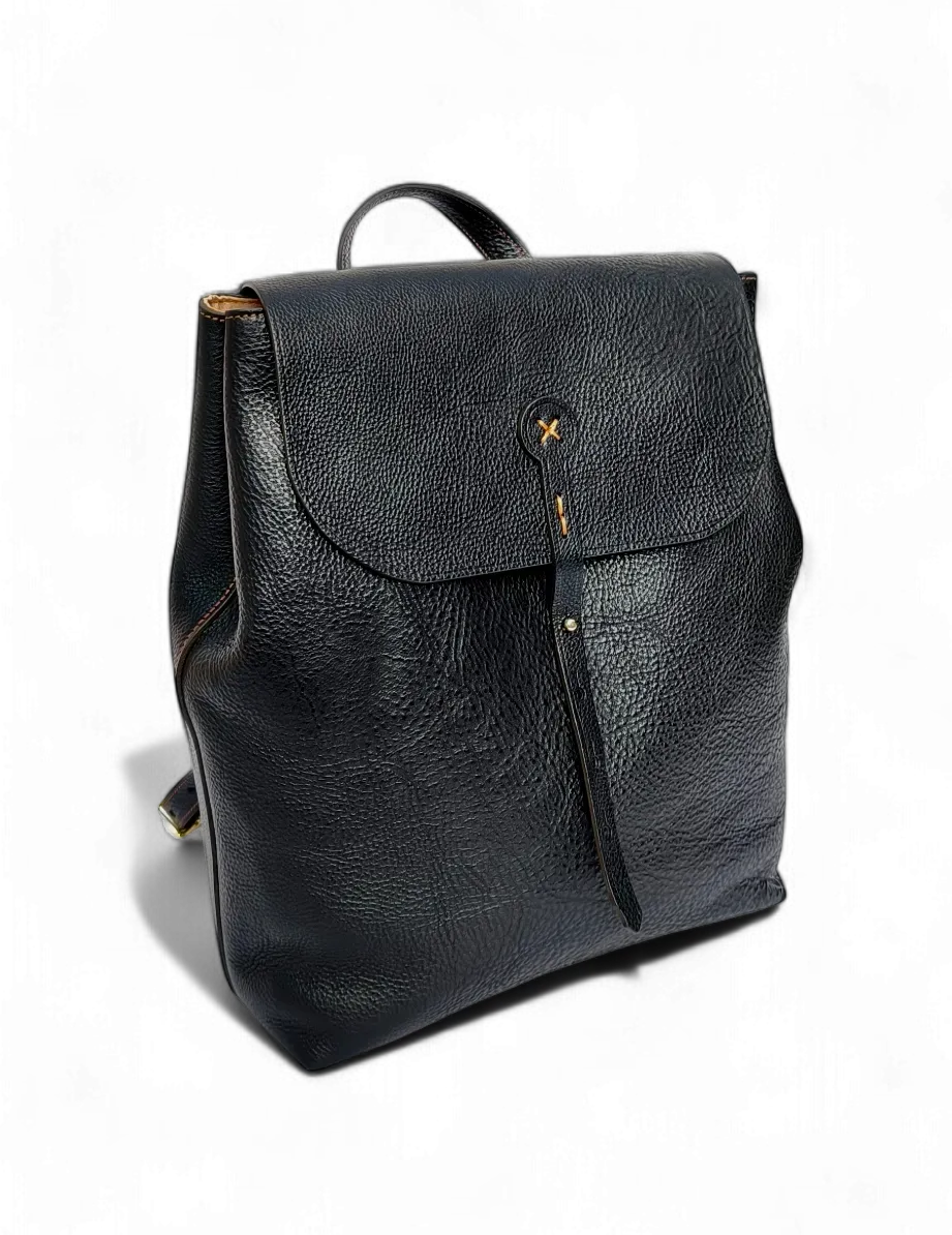 Aigin Milano Zaino Pelle Vintage Porta PC Ottone Unisex