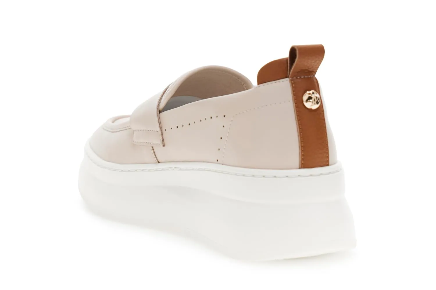 CafèNoir Mocassini in Pelle Rivestita Donna 36 EU Beige