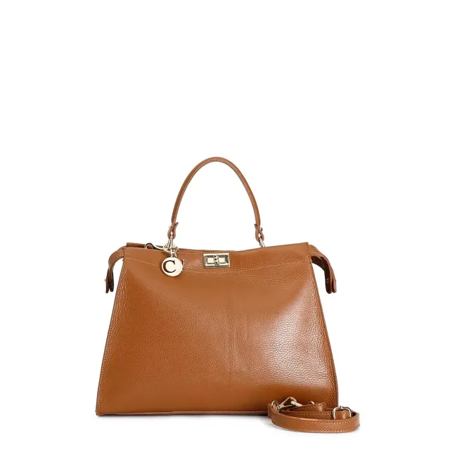 CafèNoir Borsa a Mano Cuoio Pattina Morsetto