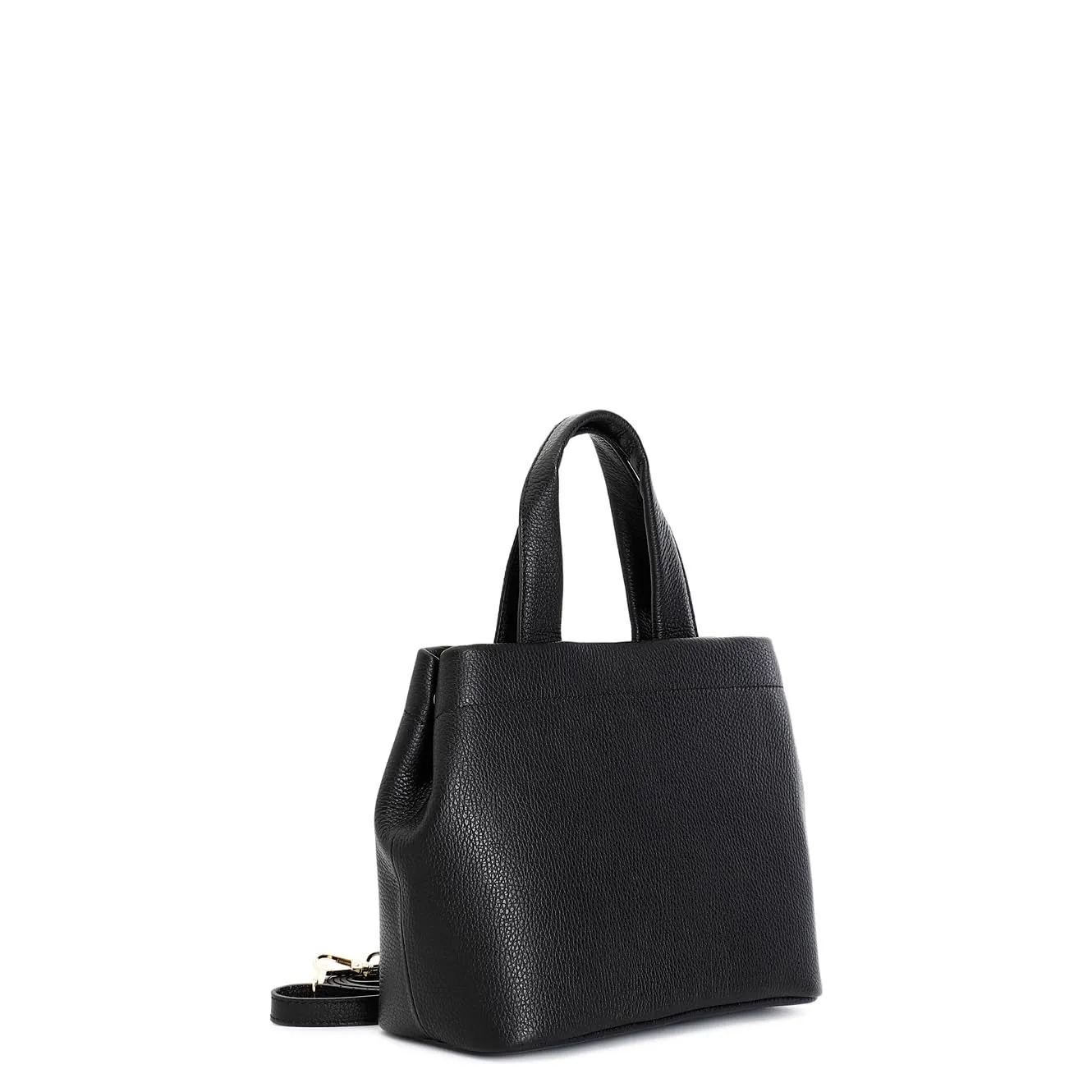 CafèNoir Borsa a Mano Pelle Martellata con Tracolla