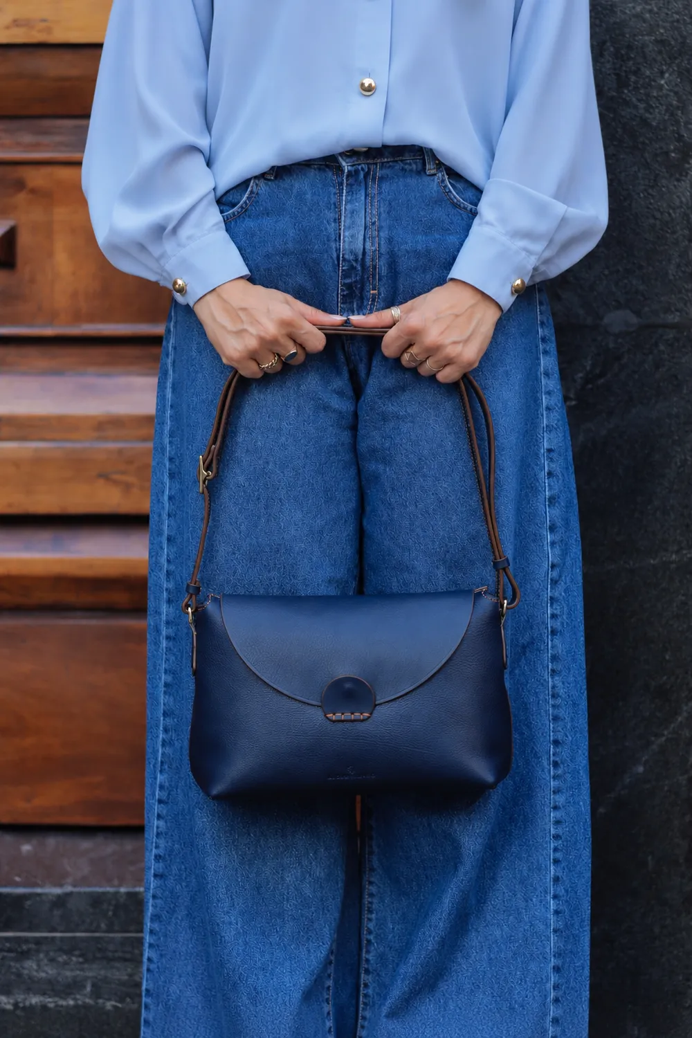 Aigin Milano Icon Borsa Tracolla Pelle Compatta