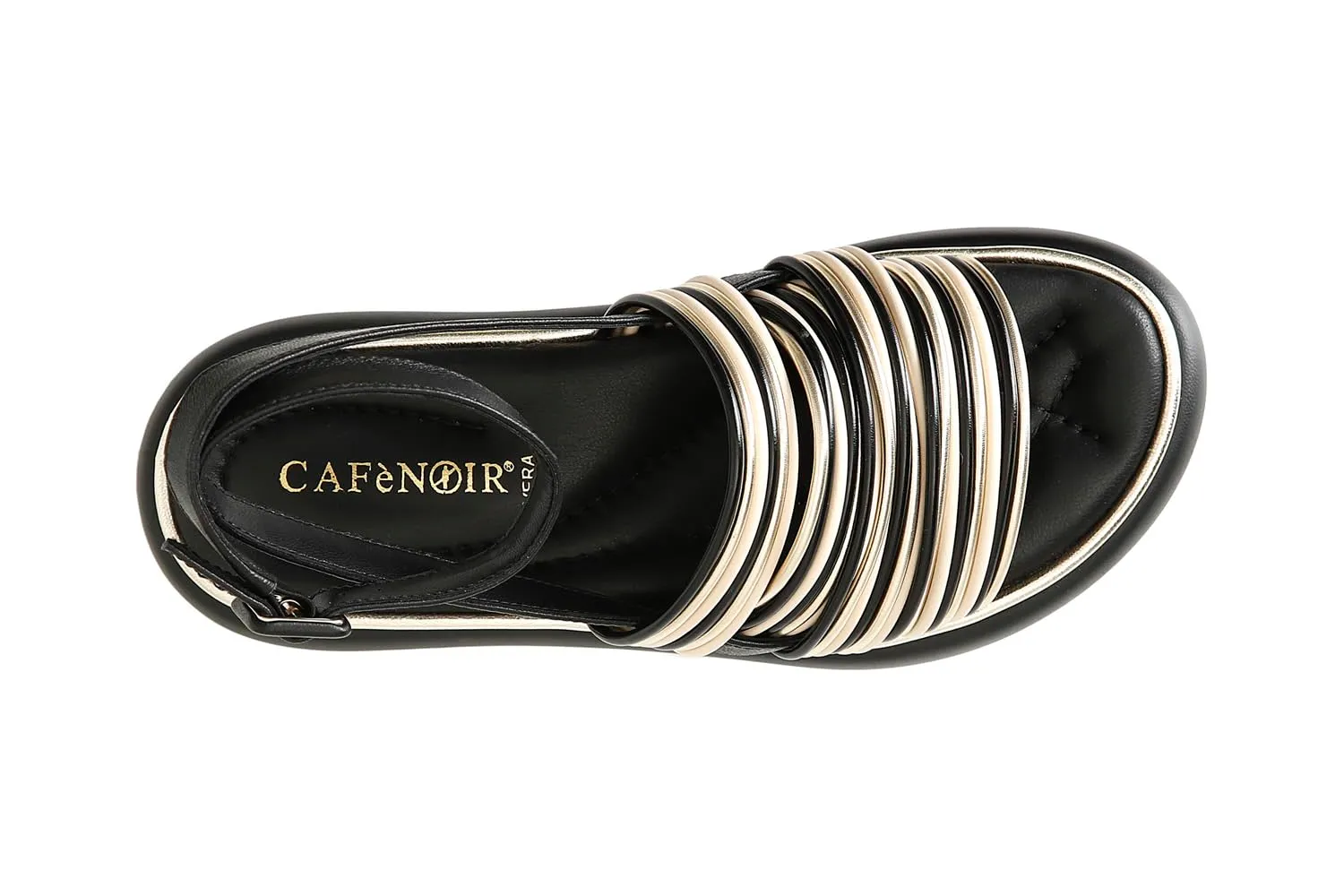 CafèNoir Sandali Donna Multilistini Multi Nero 39