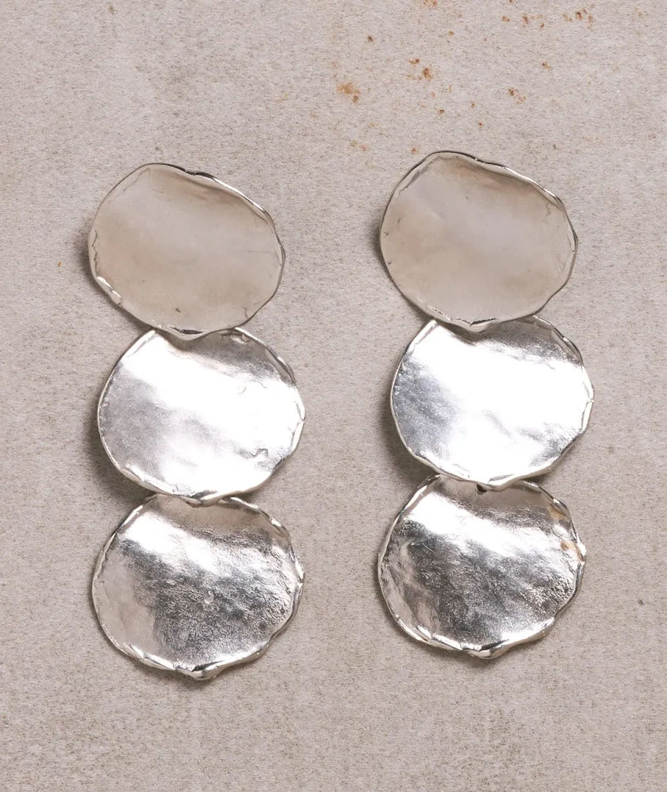 Figus Onda Tris Silver orecchini argento