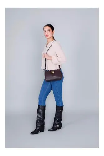 CafèNoir Saffiano Borsa a Tracolla Testa Moro