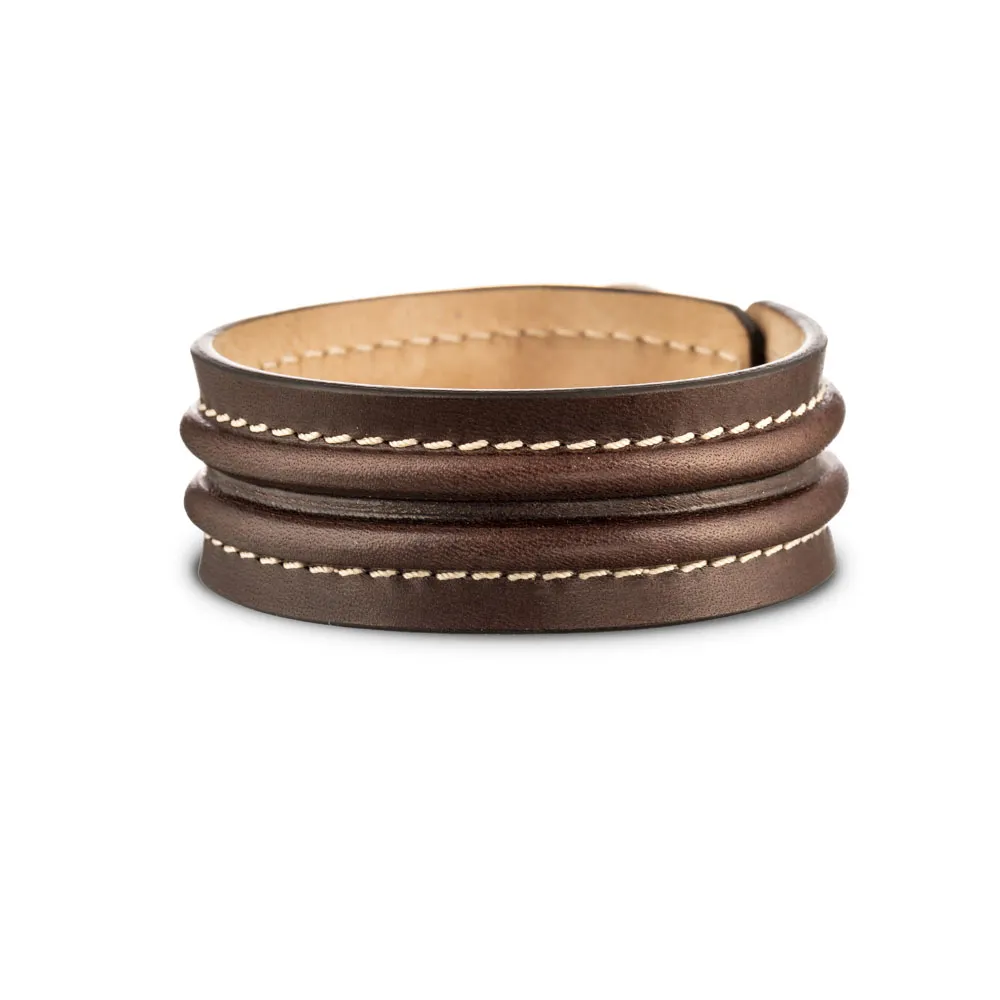 Re Artù Claudas bracciale pelle testa di moro