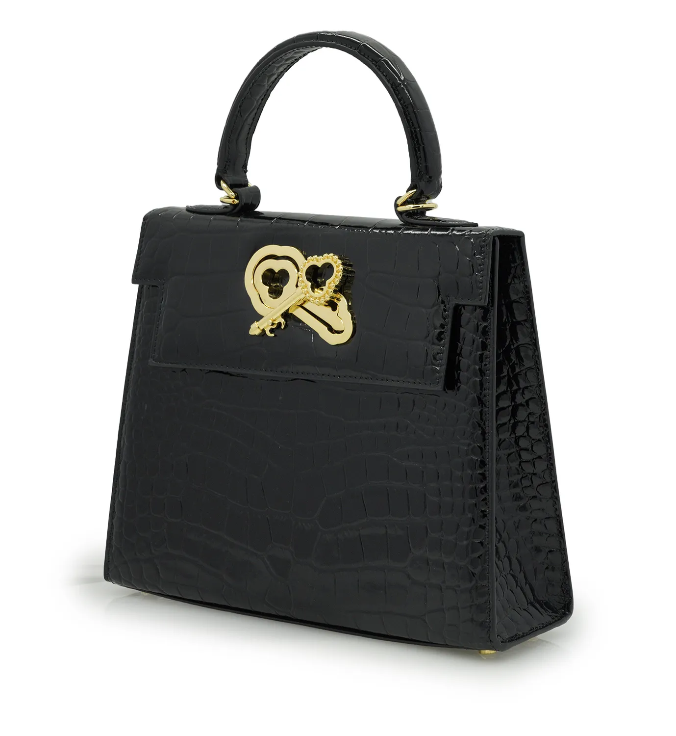 Cardinal Milano Lady Cardinal borsa vitello nero coccodrillo