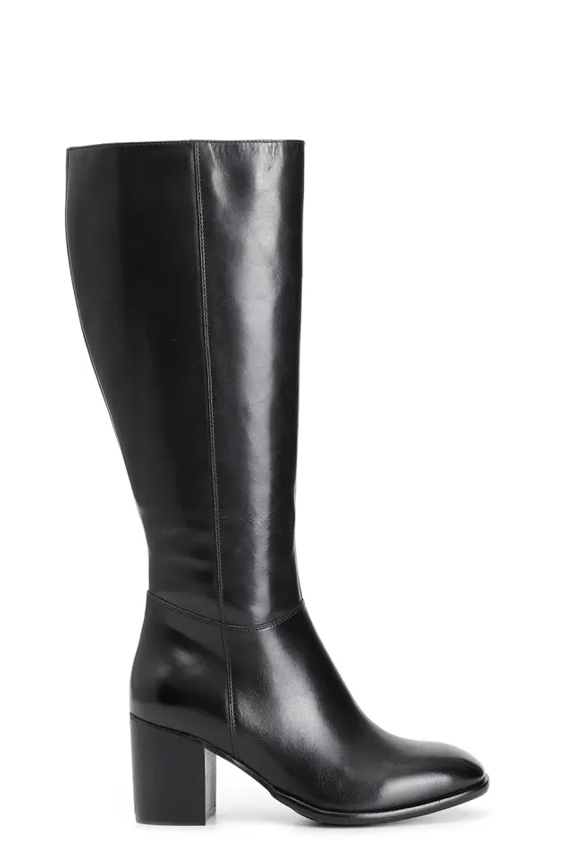 CafèNoir C1XV1084 stivale pelle nero tacco 65