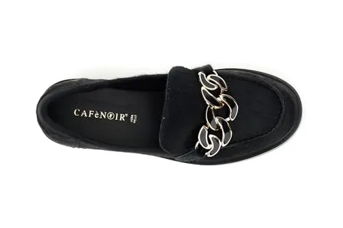 CafèNoir Mocassini Morsetto Pelle Cavallino Nero