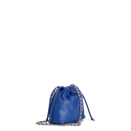 CafèNoir Minibag Coulisse Borsa a Tracolla Blu Catena