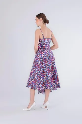 CafèNoir Abito Asimmetrico Popeline Cotone Tweed S