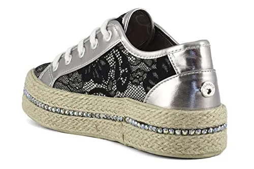 CafèNoir DG9520 Sneakers cipria pizzo e glitter