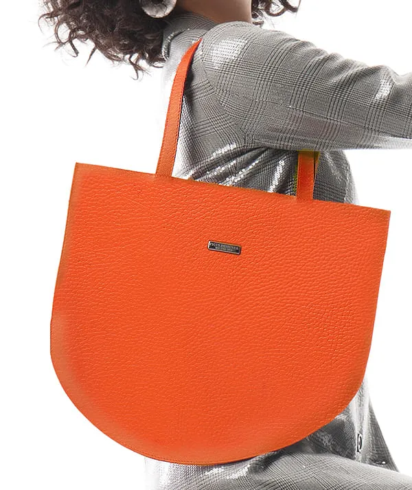 Figus 2D Ronde borsa a mano nera piatta
