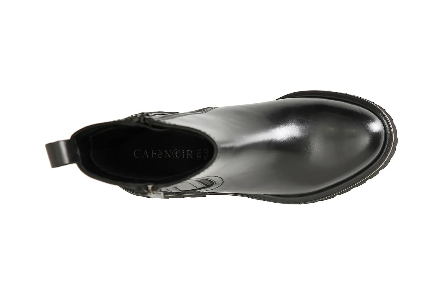 CafèNoir Tronchetto Pelle Nero Tacco 50mm 37 EU