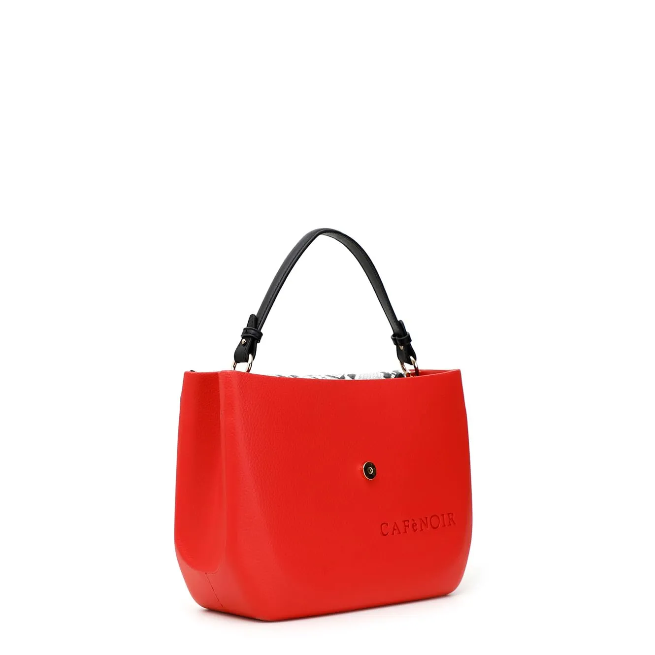 CafèNoir BJ0001 borsa a mano rosso bianco TU