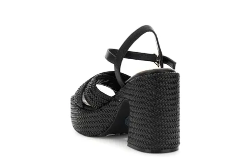 CafèNoir Gilda Sandali Platform Intrecciati Effetto Pelle