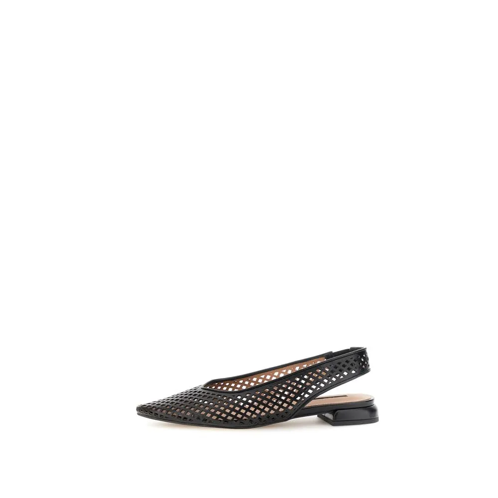 CafèNoir Slingback ballerine traforate punta soletto pelle
