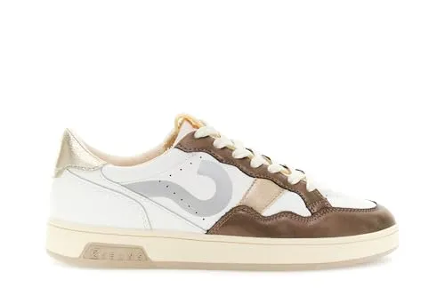 CafèNoir Sneakers Pelle Bianco Marrone Donna 39