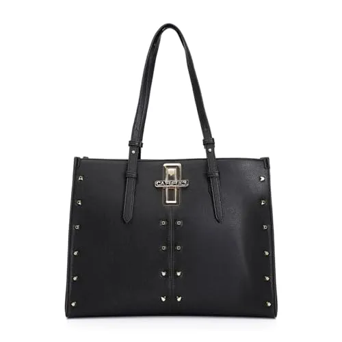 CafèNoir Shopping Donna Ecopelle Nero Borchie