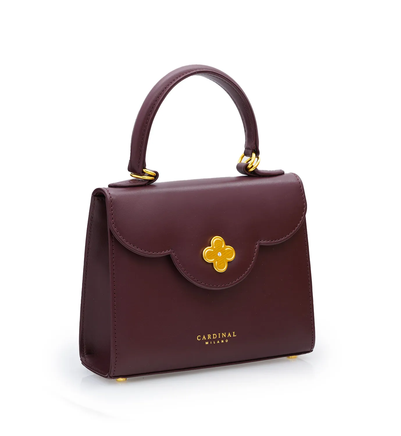 Cardinal Milano First Lady Small borsa bordeaux vitello liscio
