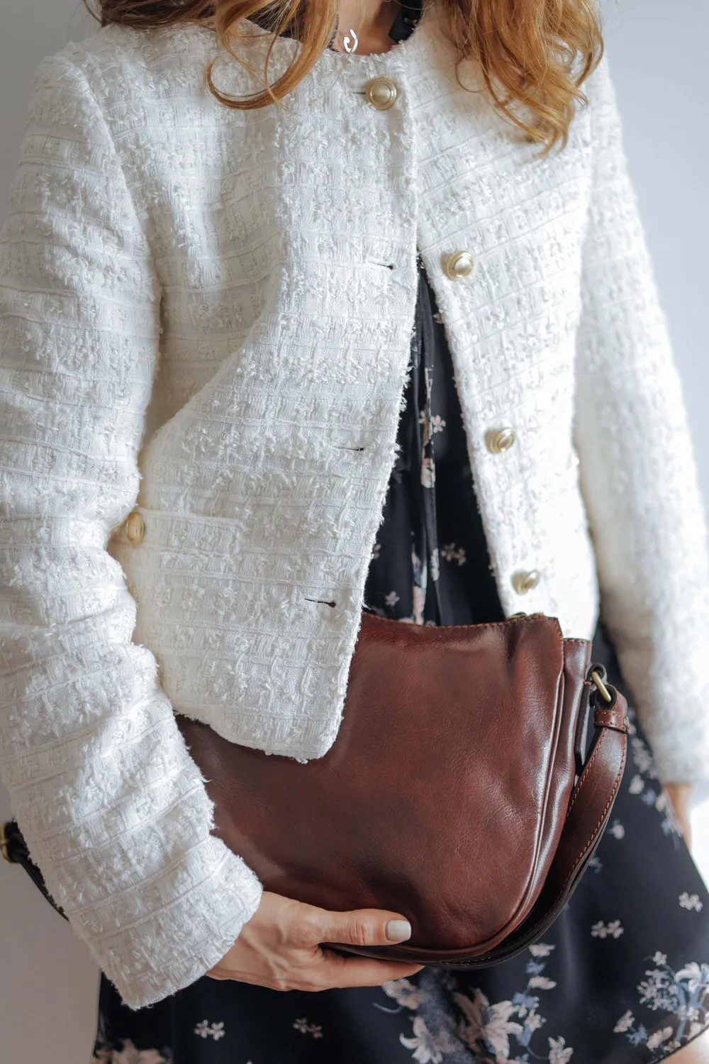 Aigin Milano Cross Body borsa tracolla marrone vegetale