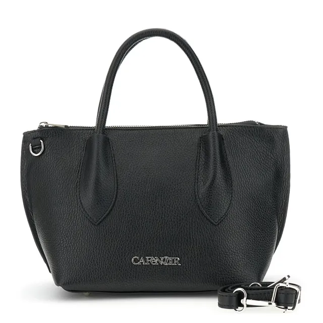 CafèNoir Bauletto Pelle Martellata Doppio Manico Donna