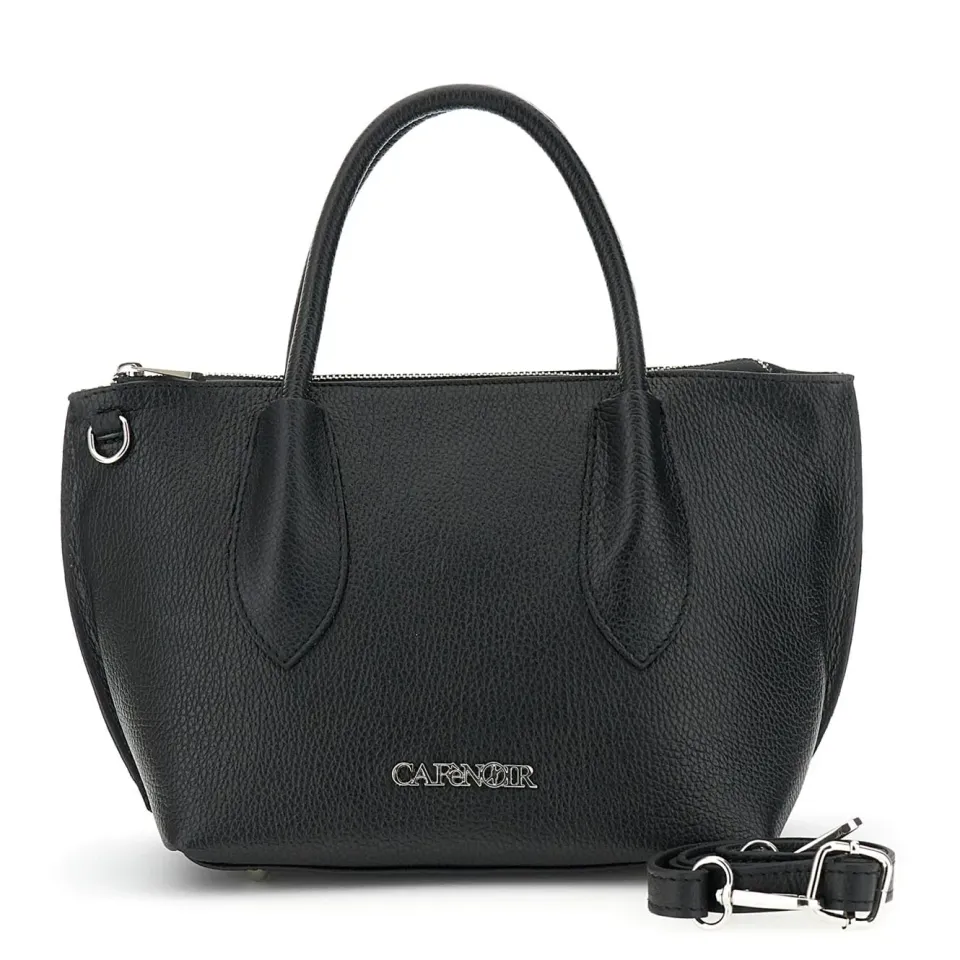CafèNoir Bauletto Pelle Martellata Doppio Manico Donna