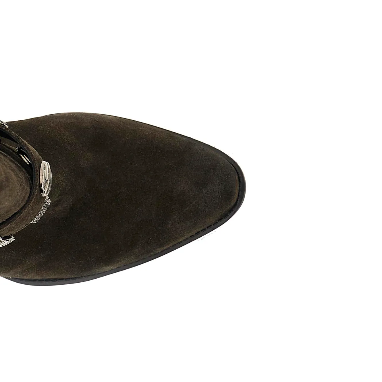 CafèNoir Stivali Pelle Scamosciata T.Moro Tacco 7 cm