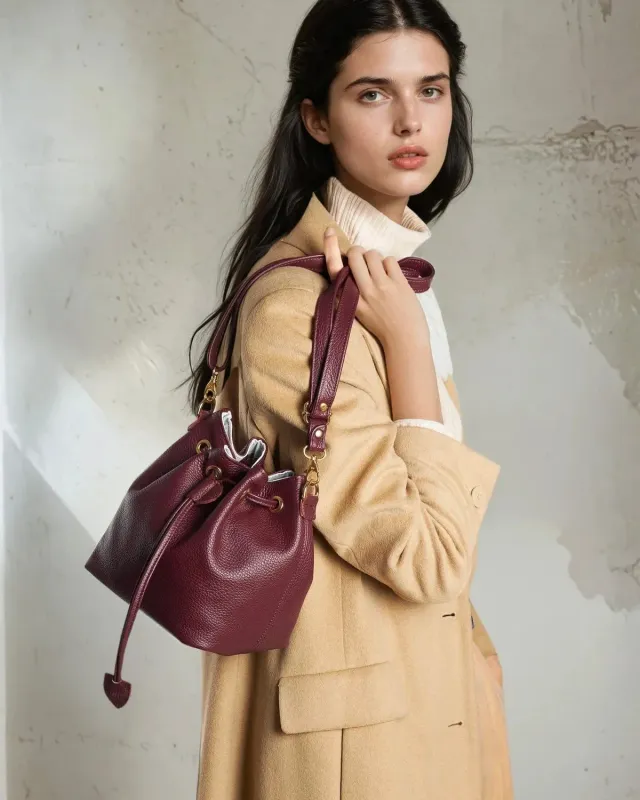 Figus Bucket borsa secchiello pelle tracolla