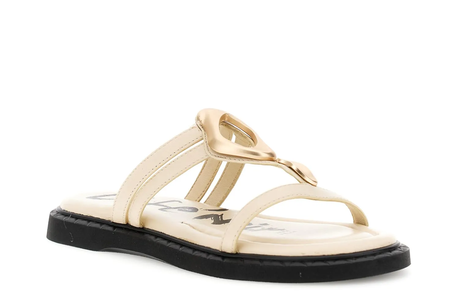 CafèNoir Ciabatta Nappa Donna Off White Pelle