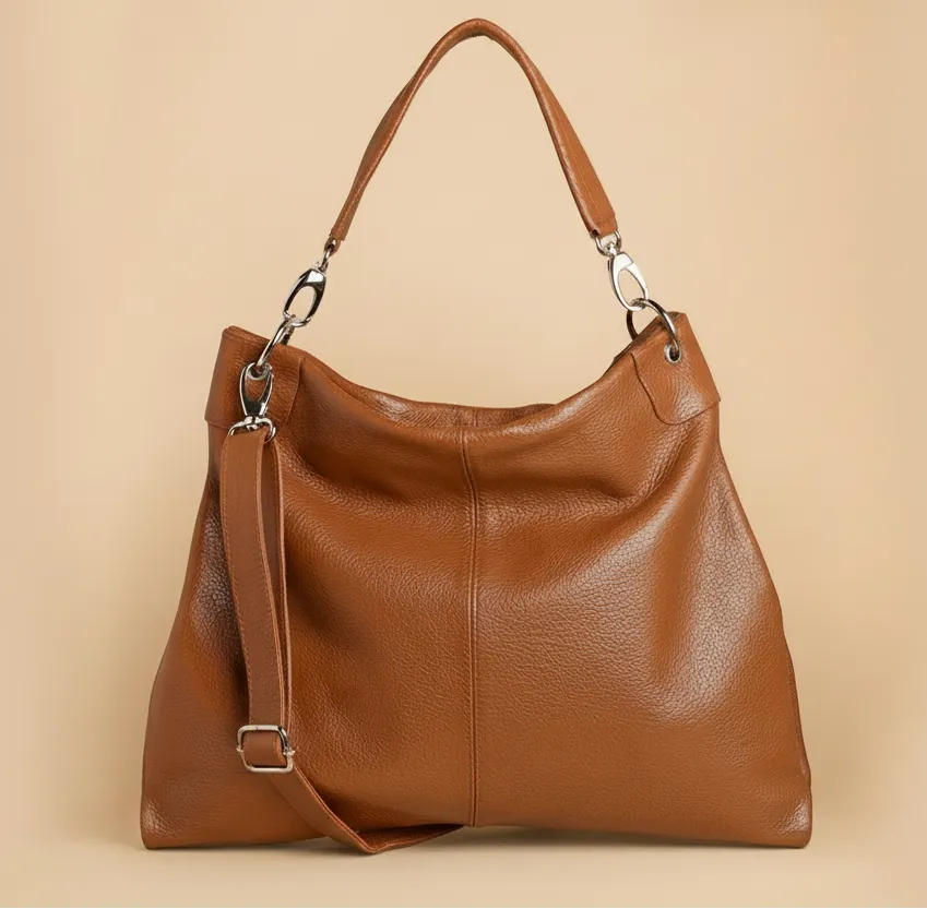 Figus Shoulder borsa a spalla verde inglese pelle