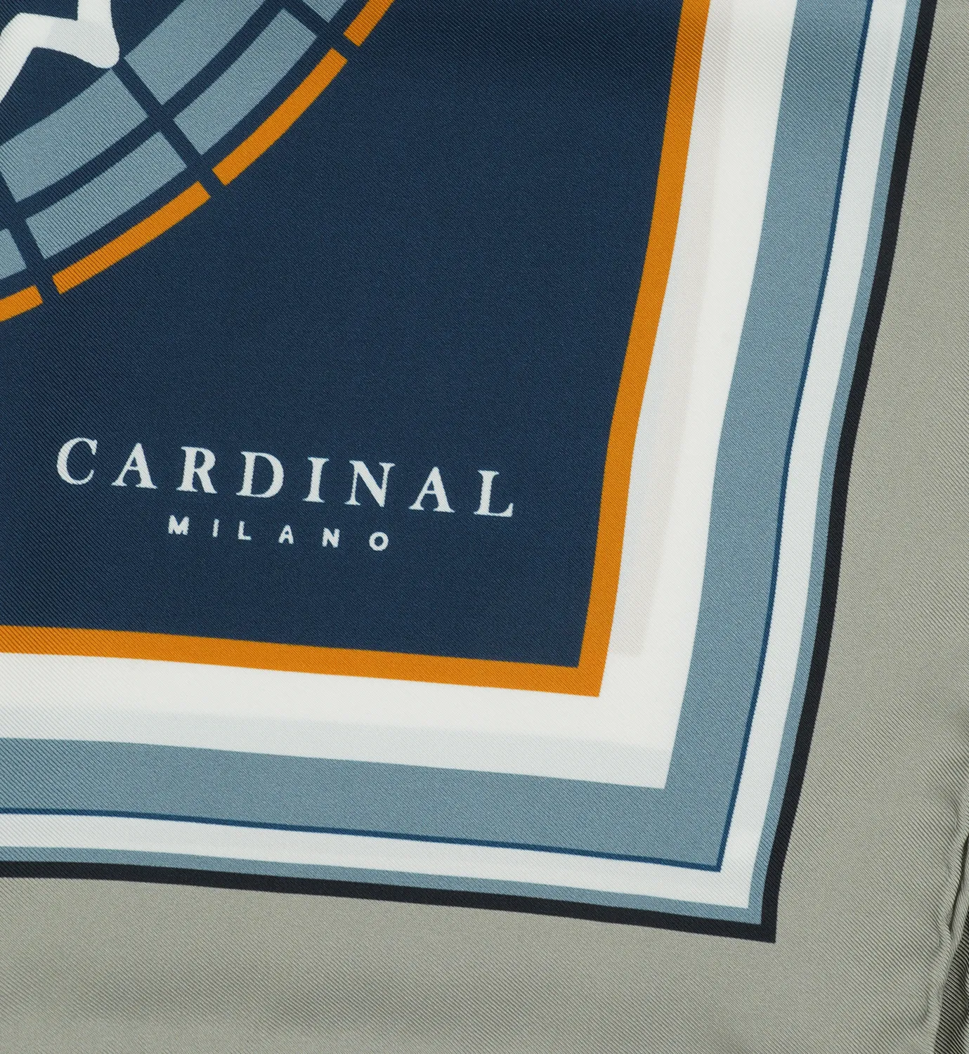Cardinal Milano The Flowers Cardinal Blue foulard seta blu