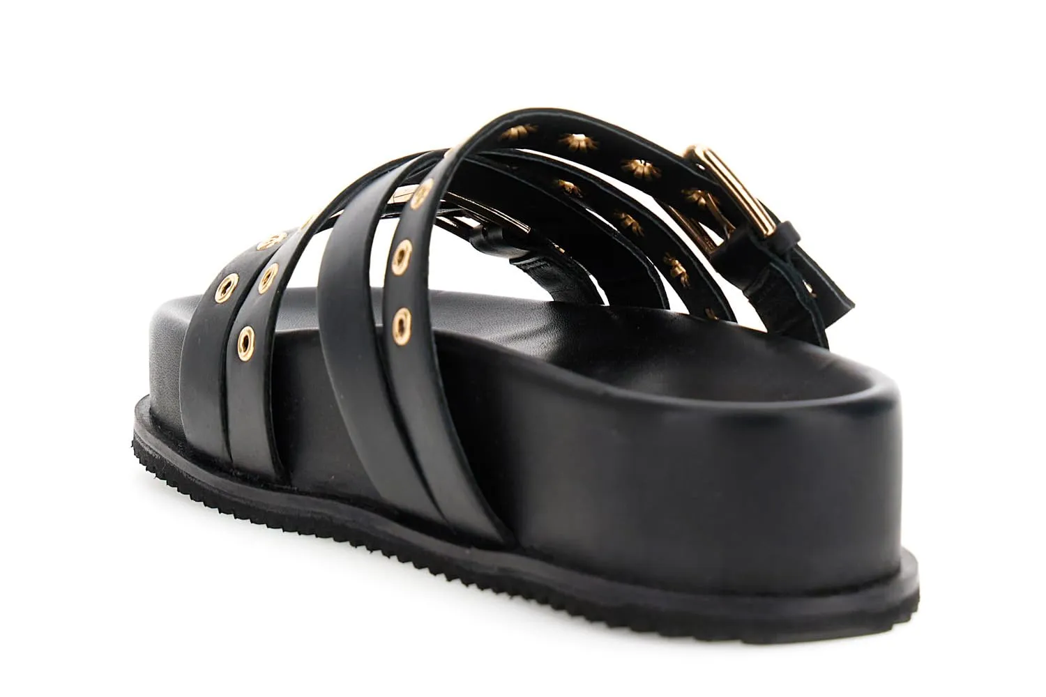 CafèNoir Ciabatte Donna Pelle Nere Borchie 39 EU