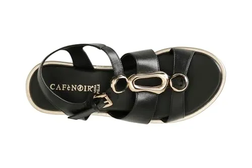 CafèNoir Sandalo Pelle Fibbia sandali 39 EU nero